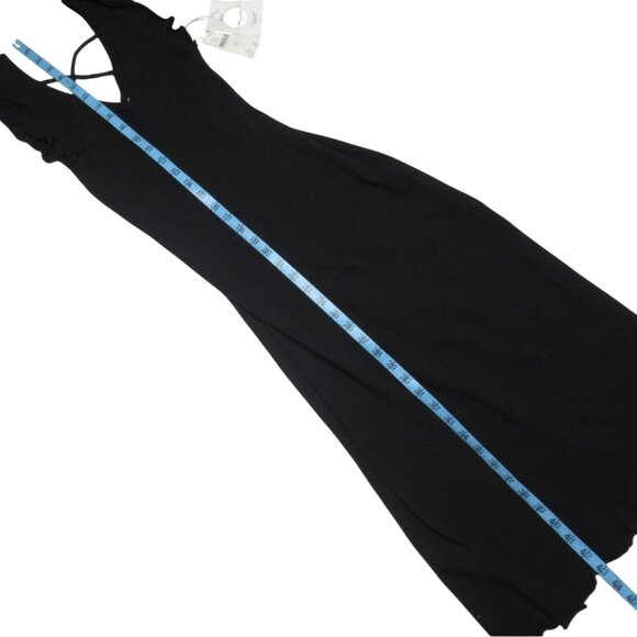 Anthropologie Daily Practice Ribbed Sweater Midi Dress Black XXS - Picture 5 of 11